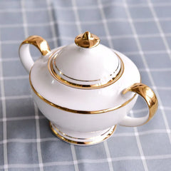 15-teiliges Bone China Kaffeeset – Elegantes Western-Design