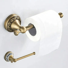 Antiker Messing Toilettenhalter – Kupfer Wandmontage