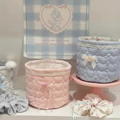 Aufbewahrungskorb – Handgefertigt Stoff – 17 x 15 cm