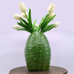 Avocado Vase – Modernes Keramikdesign – Tischdeko
