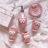 Badezimmer Set – Keramik Bowknot – Hotel Stil