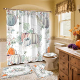 Badezimmer-Set mit Kürbis – Boho Herbstliche Deko