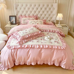 Baumwoll-Bettwäsche – Koreanischer Prinzessinnenstil – Verschiedene Grössen