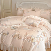 Bettbezug Set – Stickerei Lyocell Baumwolle – King- & Queen-Grössen
