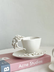 Blumentassen-Set – Europäisches Porzellan – H7.5cm; D9cm