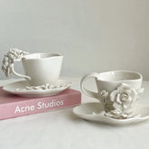 Blumentassen-Set – Europäisches Porzellan – H7.5cm; D9cm