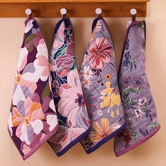 Boho Gesichts-Handtuch – Blumen Polyester-Mischung