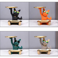 Bulldog Aufbewahrung – Resin Design für Schreibtisch