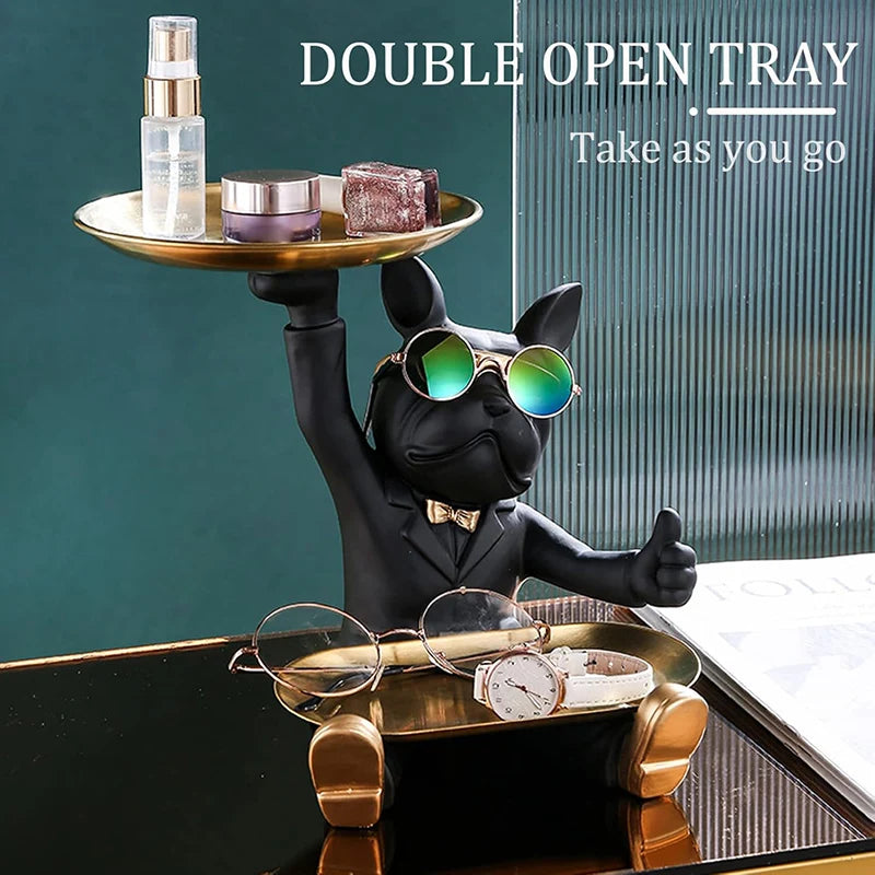 Bulldog Aufbewahrung – Resin Design für Schreibtisch