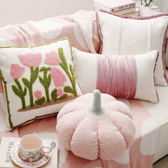 Dekokissenbezug – Gestickter Polyester Quadrat (45X45CM)