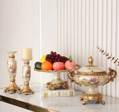 Dekorative Harzvase - Vintage-Stil - 30x21x28cm