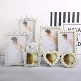 Dekorativer Bilderrahmen – Perlen & Diamanten – 7” Tisch