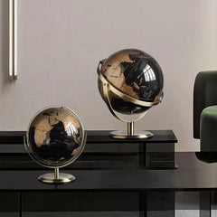Drehbarer Metallglobus – Modernes Design für Zuhause & Büro