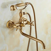 Duscharmatur – Antik Messing – Wandmontage 30cm