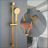 Duschkopf-Set – Gold-Design – Verstellbare Halterung