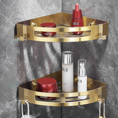 Eckregal – Gebürstetes Gold – Edelstahl