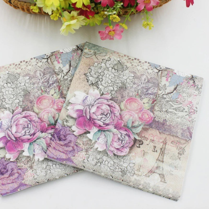 Eiffelturm Servietten – Holzfaser 33x33cm