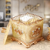 Europäische Zahnstocherbox – Elegantes Harz – Haushaltsaufbewahrung