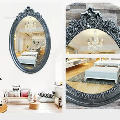 Europäischer Retro Spiegel – Hochdichteplatte – 60x40cm Luxus