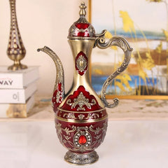 Europäisches Weinset – Vintage-Legierungsdesign – Wohnzimmer