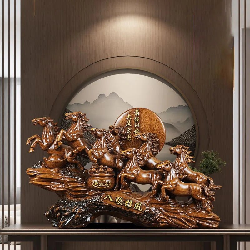 Feng Shui Harz Ornament – Pferde-Design – Tischdekoration