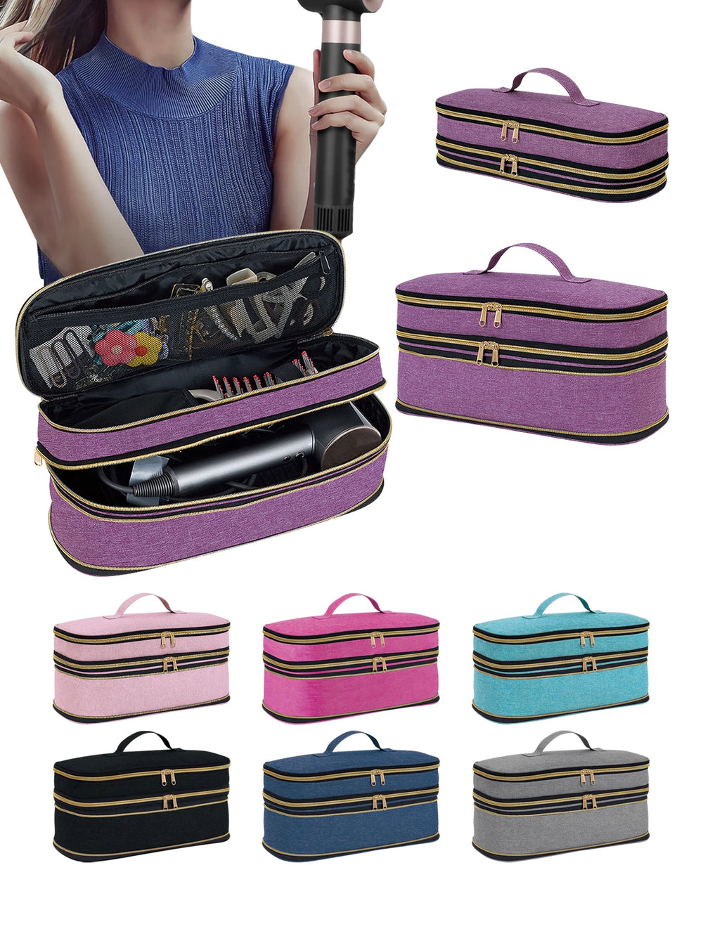 Föhraufbewahrungstasche – Polyester Form – Schlanke Reise