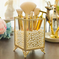 Glas Make-up Organizer – Gold Design 7.5x11cm