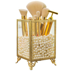 Glas Make-up Organizer – Gold Design 7.5x11cm