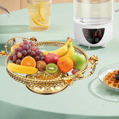 Glas-Obstteller – Metall Design – 32cm