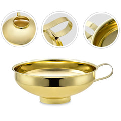 Goldener Edelstahltrichter – Weitmund, Mason Jars