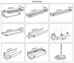 Goldenes Bad Hardware-Set – Metall Eleganz – Badezimmer