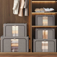 Grosser Kleiderkorb - Moderner Polyester - 100L Stauraum