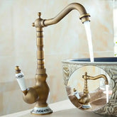 Vintage Messing Wasserhahn – Antikes Design – 360° Drehbar