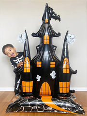 Halloween Ballon – Aluminium Folie Geisterhaus