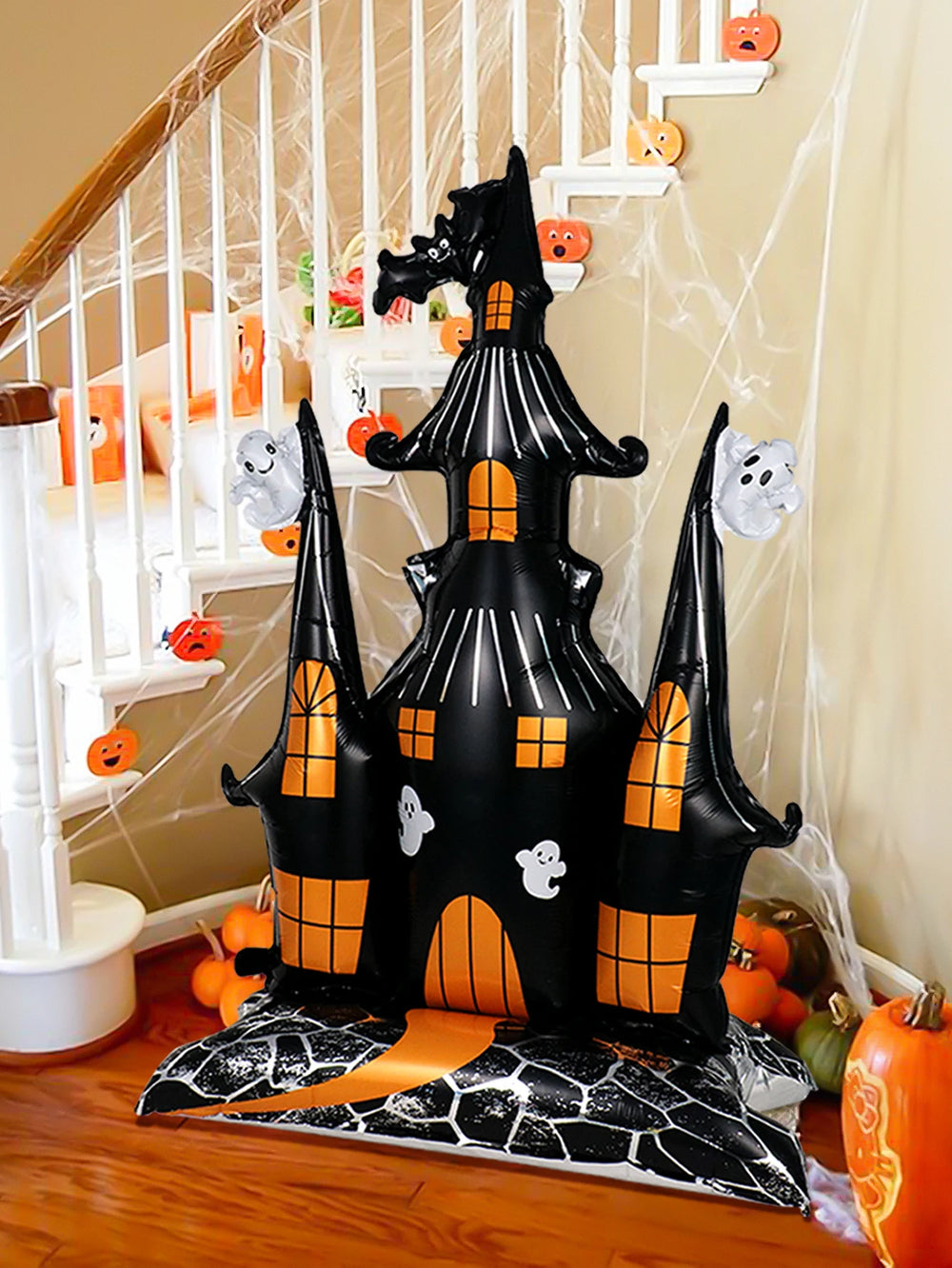 Halloween Ballon – Aluminium Folie Geisterhaus