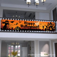 Halloween-Banner – Papierdesign – 1.8m Outdoor