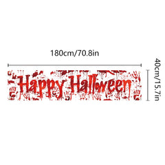Halloween-Banner – Papierdesign – 1.8m Outdoor
