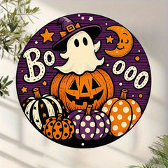 Halloween-Dekor – Rundes Holzschild – Innen & Aussen