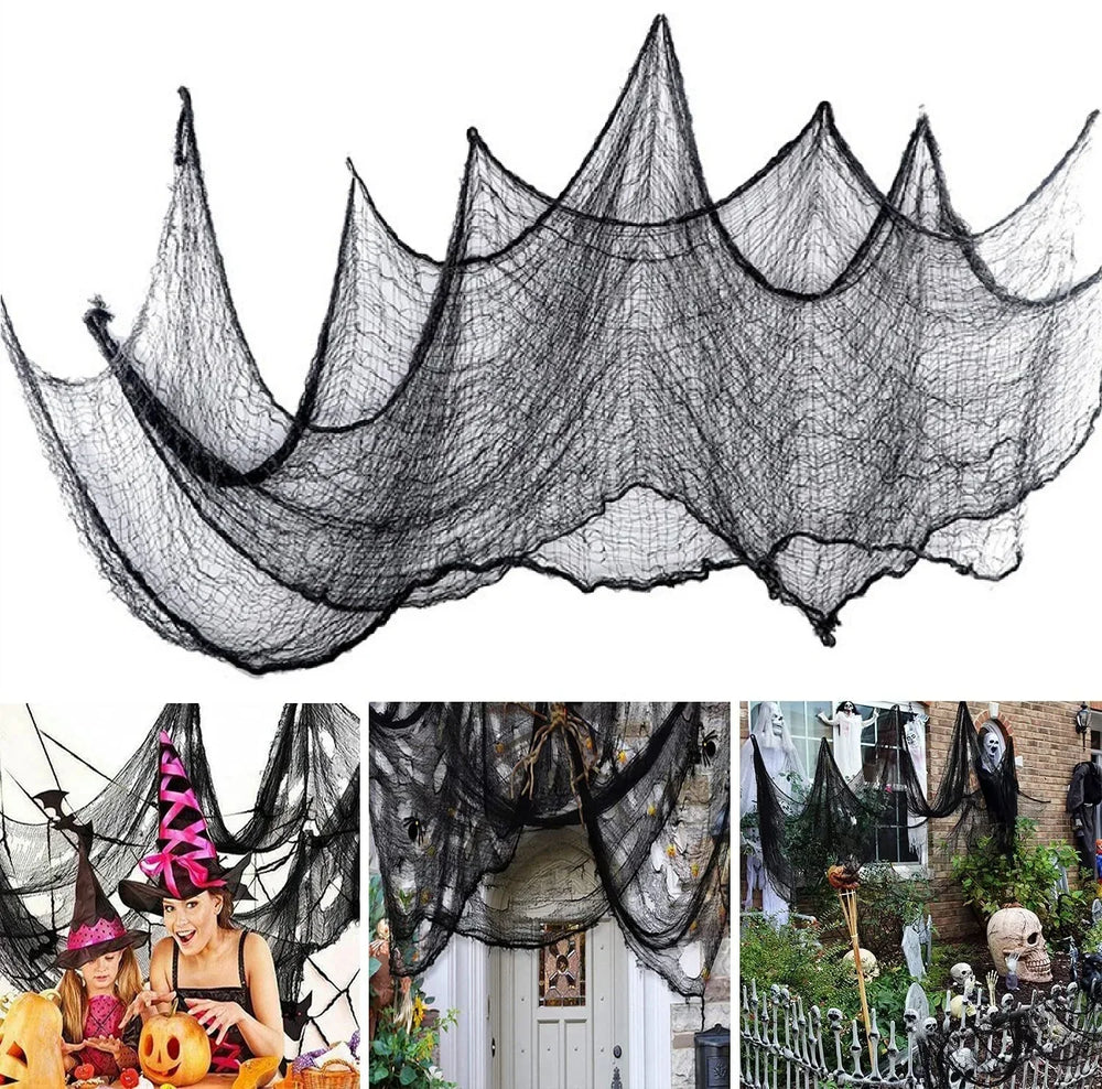 Halloween Gaze - Schwarzes Tuch Design - 76x183cm
