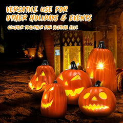 Halloween LED Kürbislampen – Festliche Deko – Veranda