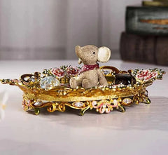 Europäisches Schmucktablett im Retro-Metal-Design aus Eisen 1 Stueck