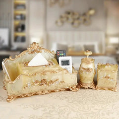 Europäische Zahnstocherbox – Elegantes Harz – Haushaltsaufbewahrung