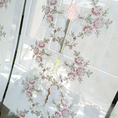 Römervorhang – Bestickte Blumen – Verschiedene Grössen