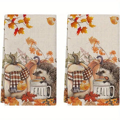 Herbst Geschirrtücher – Mikrofaser Design – 40x60cm Set