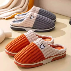 Herrenhausschuhe – Cord-Sohle rutschfest Winter