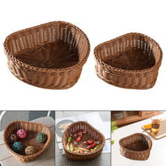 Herzkorb – Imitation Rattan – Esszimmer Deko