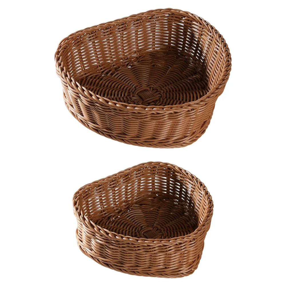 Herzkorb – Imitation Rattan – Esszimmer Deko