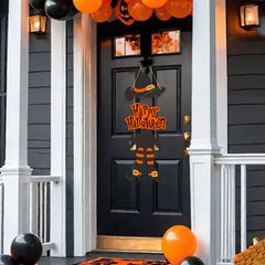 Hexenhut-Türschild – Papierkarton – Halloween-Deko