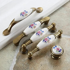 Keramik Möbelgriffe – Landhausstil – 96 mm