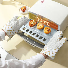 Hitzeschutz-Handschuhe – Baumwolle/Polyester – Ofen